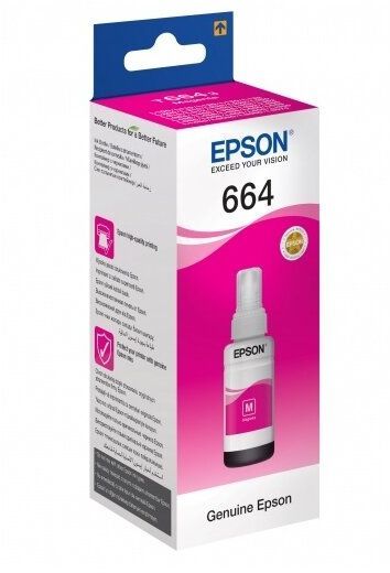 Картридж Epson C13T66434A L100 Magenta (ёмкость с чернилами 70мл) (C13T66434А)