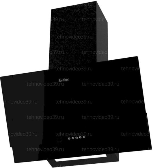 Вытяжка наклонная Evelux RIKKA 60 BG черный купить по низкой цене в интернет-магазине ТехноВидео