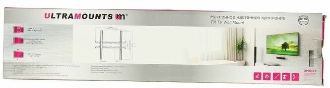 Кронштейн для телевизора Ultramounts UM 833T Черный