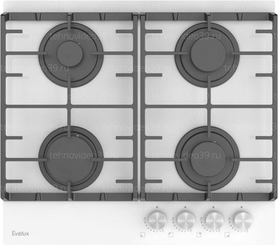 Газовая варочная поверхность Evelux HEG 600 WG, белый купить по низкой цене в интернет-магазине ТехноВидео