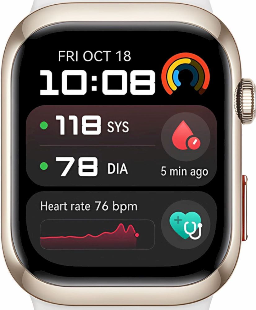 Смарт часы Huawei Watch D2 LCA-B11 золотистый (55020DJG)