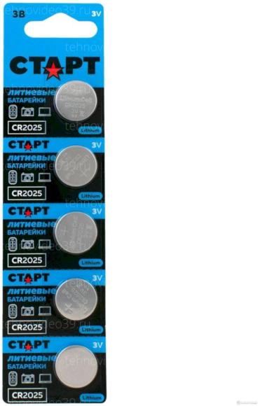 Батарейки Старт CR2025-BL5 по 1шт купить по низкой цене в интернет-магазине ТехноВидео