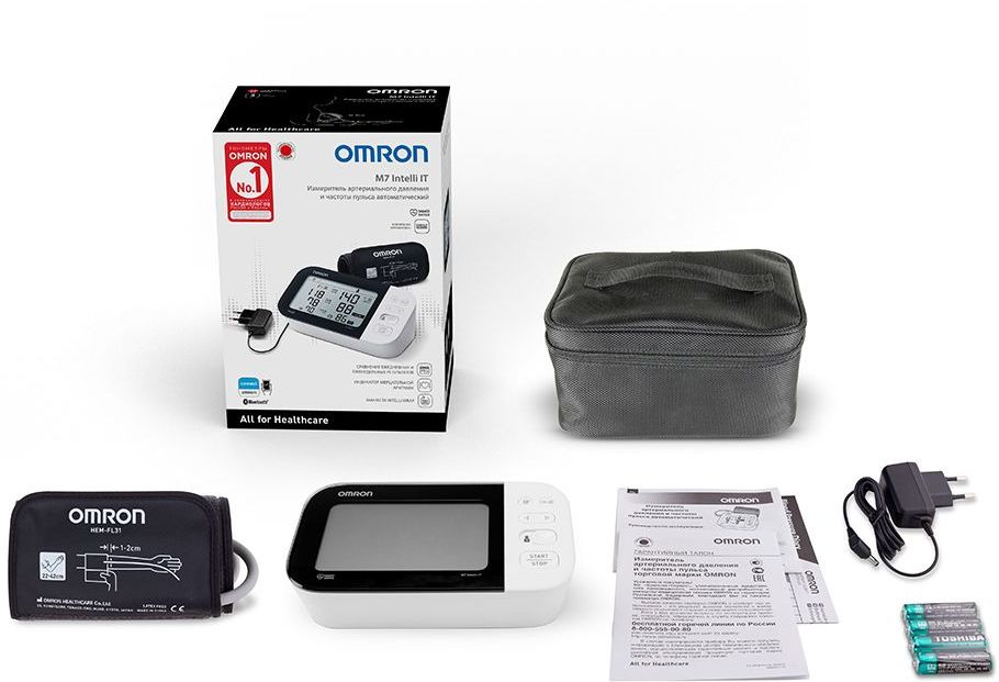 Измеритель артериального давления и частоты пульса автоматический Omron M7 Intelli IT (ALRU)