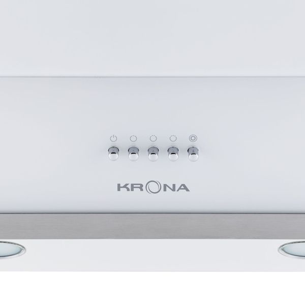 Вытяжка наклонная Krona IRIDA 600 white PB (00018710)