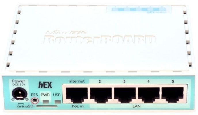 Маршрутизатор Mikrotik hEX RB750Gr3 5 портов 10/100/1000 Ethernet