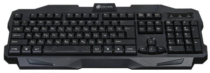 Клавиатура Оклик 757G MADNESS черный USB for gamer LED