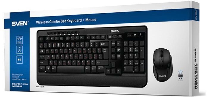 Комплект Sven клавиатура+мышь Comfort 3500 Wireless (SV-014285)