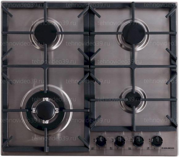Газовая варочная поверхность Holberg HGSH 6411WIX купить по низкой цене в интернет-магазине ТехноВидео
