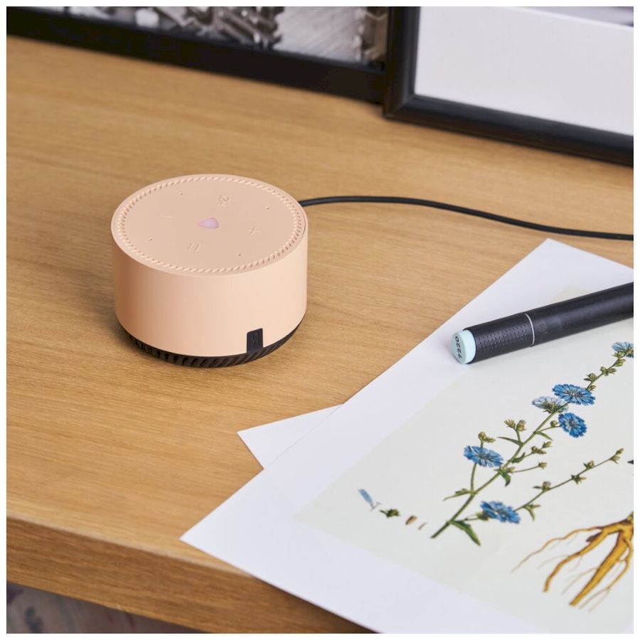 Умная колонка Яндекс Станция Лайт с голосовым помощником Алиса, бежевый (YNDX-00025B)