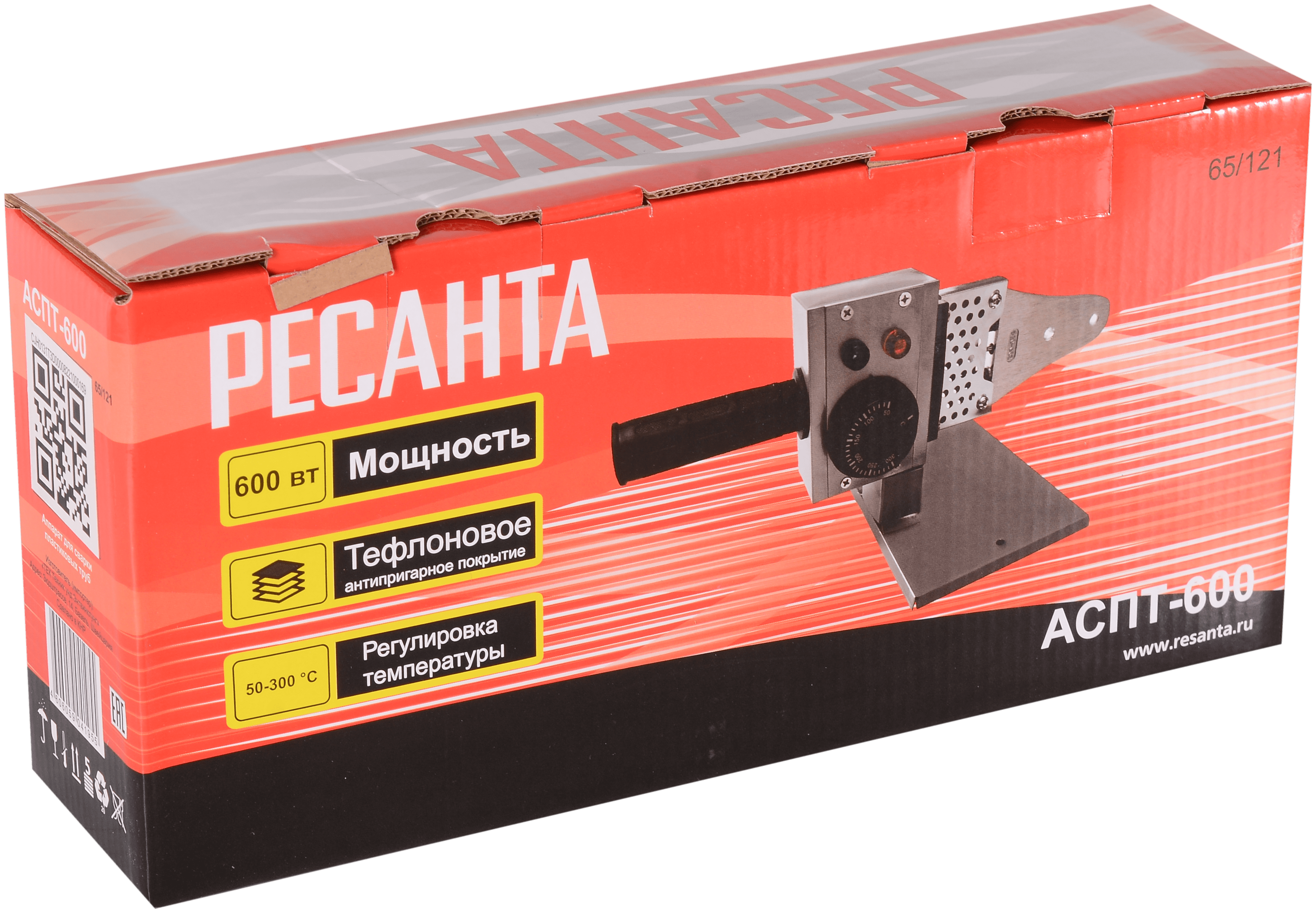 Аппарат для сварки ПВХ труб Ресанта АСПТ-600 (65/121)