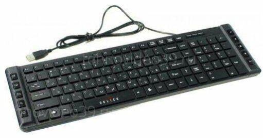 Клавиатура Оклик 530S черный USB slim Multimedia купить по низкой цене в интернет-магазине ТехноВидео