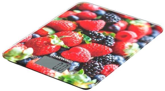 Весы кухонные Starwind SSK3355 лесные ягоды купить по низкой цене в интернет-магазине ТехноВидео