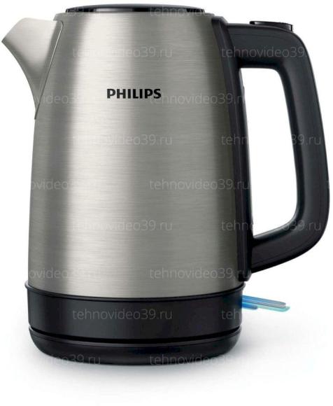 Электрический чайник Philips HD9350, черный/металл (HD9350/90) купить по низкой цене в интернет-магазине ТехноВидео