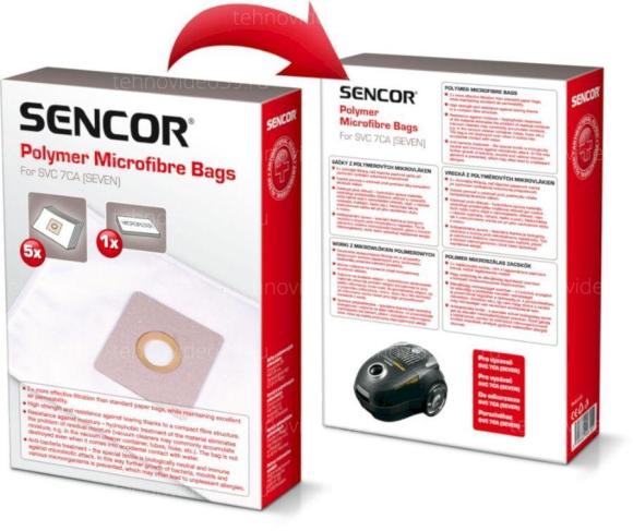 Пылесборник Sencor для пылесосов SVC 7CA (5 шт.) (11022021) купить по низкой цене в интернет-магазине ТехноВидео