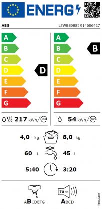 Стиральная машина AEG L7WBE68SI