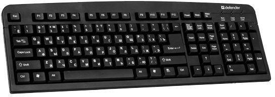 Клавиатура Defender Element HB-520 USB RU,черный,полноразмерная (45522)