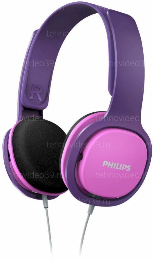 Наушники Philips SHK2000PK/00 розовый/фиолетовые купить по низкой цене в интернет-магазине ТехноВидео