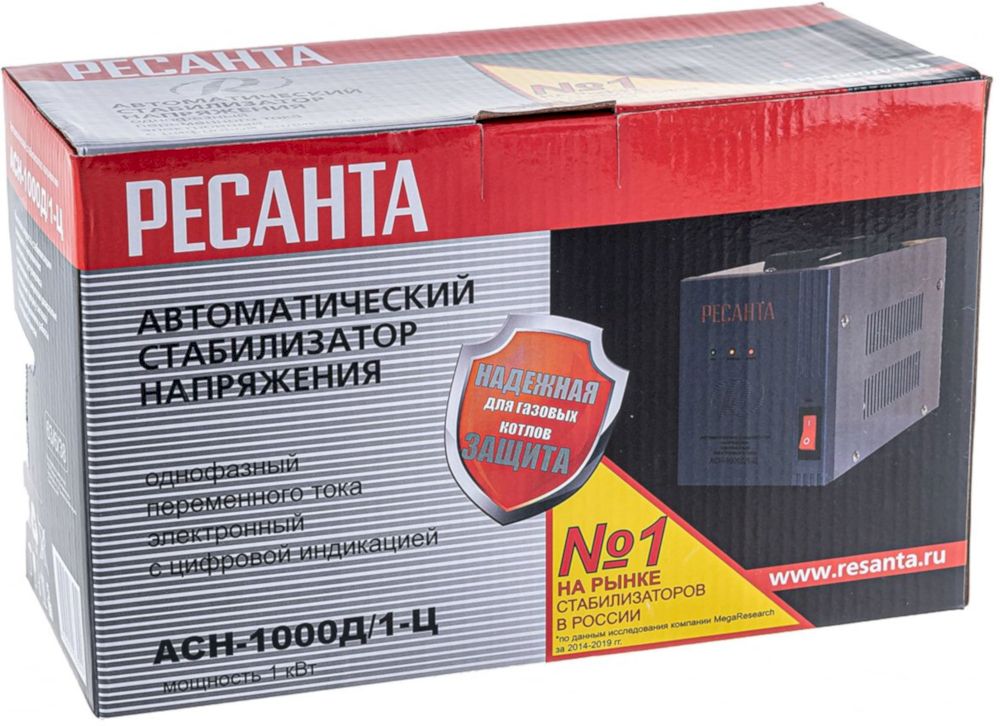 Стабилизатор Ресанта АСН-1000Д/1-Ц (63/6/38)