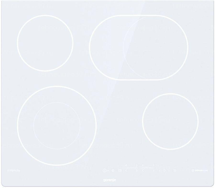 Электрическая варочная поверхность Gorenje ECT643SYW, белый купить по низкой цене в интернет-магазине ТехноВидео
