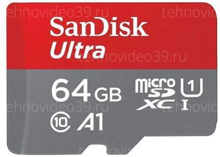 Память micro Secure Digital Card SanDisk 64Gb class10 (SDSQUAB-064G-GN6MN) купить по низкой цене в интернет-магазине ТехноВидео