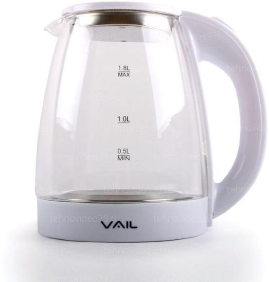 Электрический чайник VAIL VL-5550 белый купить по низкой цене в интернет-магазине ТехноВидео