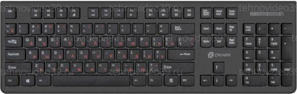 Клавиатура Оклик 505M черный USB slim купить по низкой цене в интернет-магазине ТехноВидео