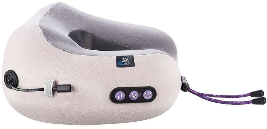 Подушка массажная роликовая беспроводная для шеи CS Medica VibraPulsar CS-cr4 DUAL RELAX