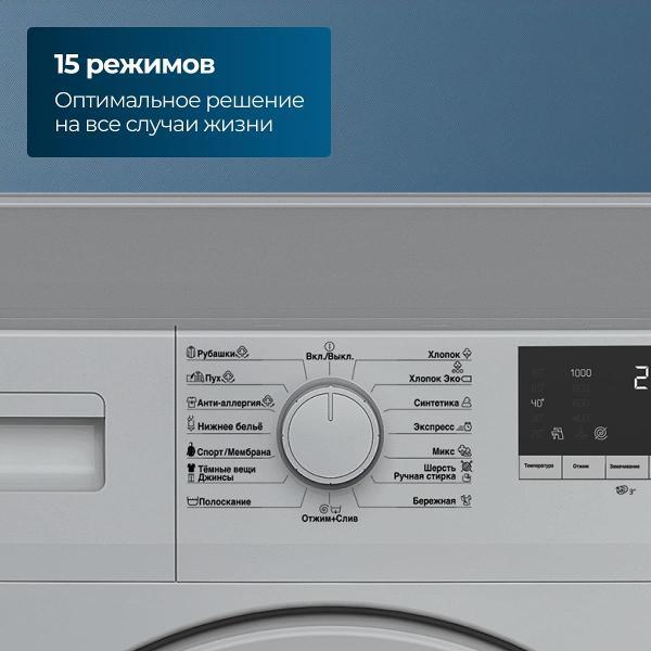 Стиральная машина Beko WSRE6512ZSS (Серебристый) (7320210017)