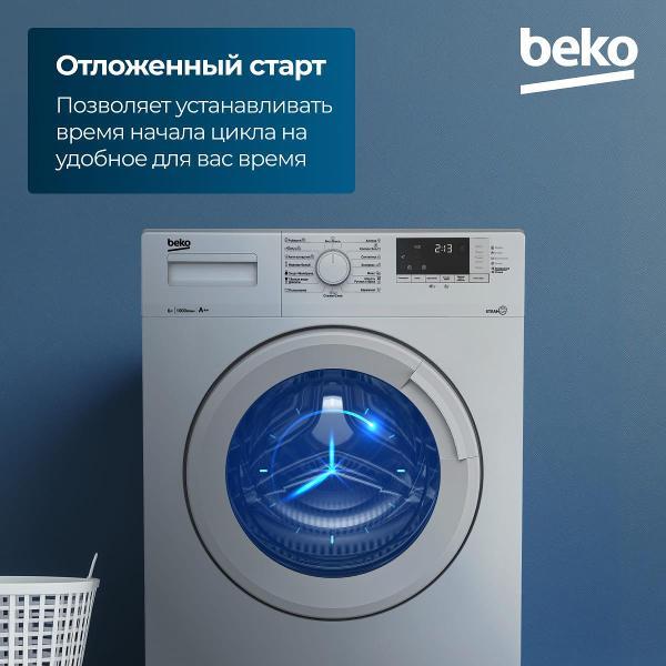 Стиральная машина Beko WSRE6512ZSS (Серебристый) (7320210017)