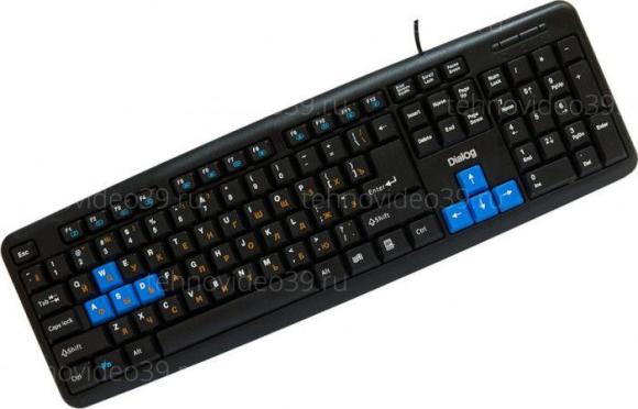 Клавиатура Dialog KM-025Ublack-blue USB, черная c голубыми игровыми клавишами купить по низкой цене в интернет-магазине ТехноВидео