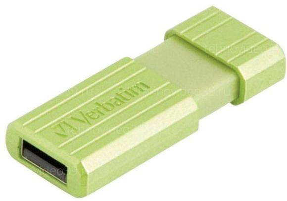 USB Flash Verbatim Drive 64GB (PinStripe EUCALYPTUS GREEN) USB2.0 (49964) купить по низкой цене в интернет-магазине ТехноВидео