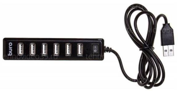 USB разветвитель Buro BU-HUB7-1.0-U2.0 7 портов купить по низкой цене в интернет-магазине ТехноВидео