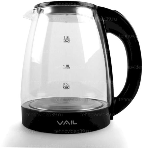Электрический чайник VAIL VL-5550 черный купить по низкой цене в интернет-магазине ТехноВидео
