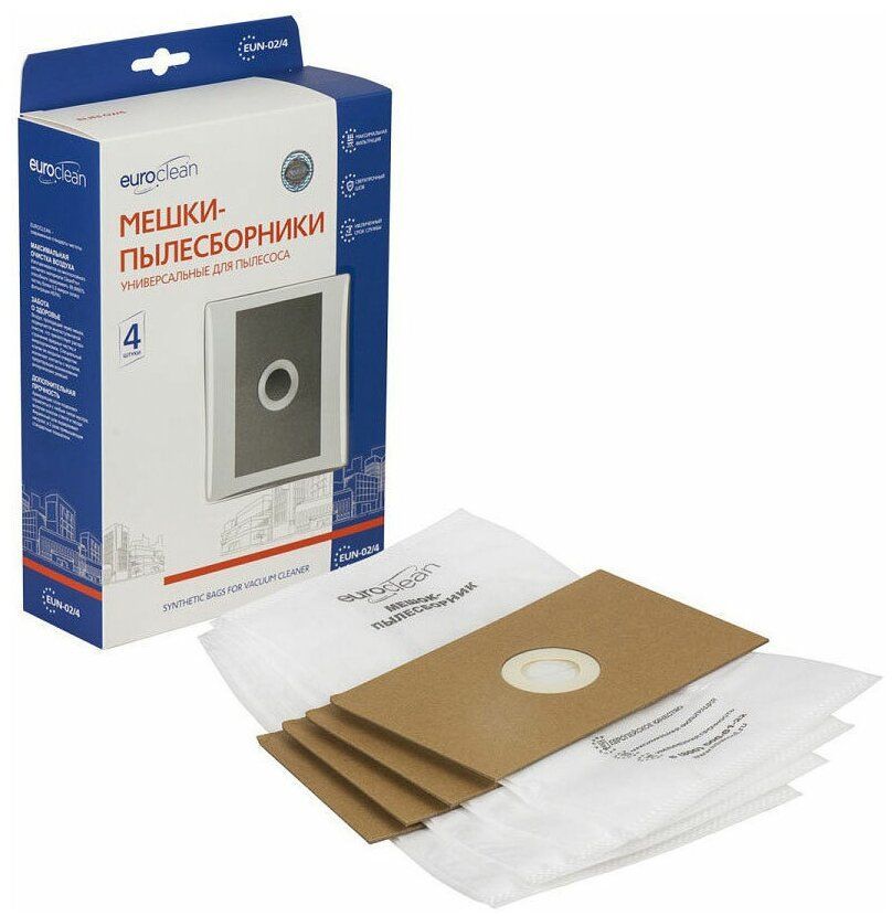 Пылесборник Euroclean 4 шт. Универсальный EUN-02