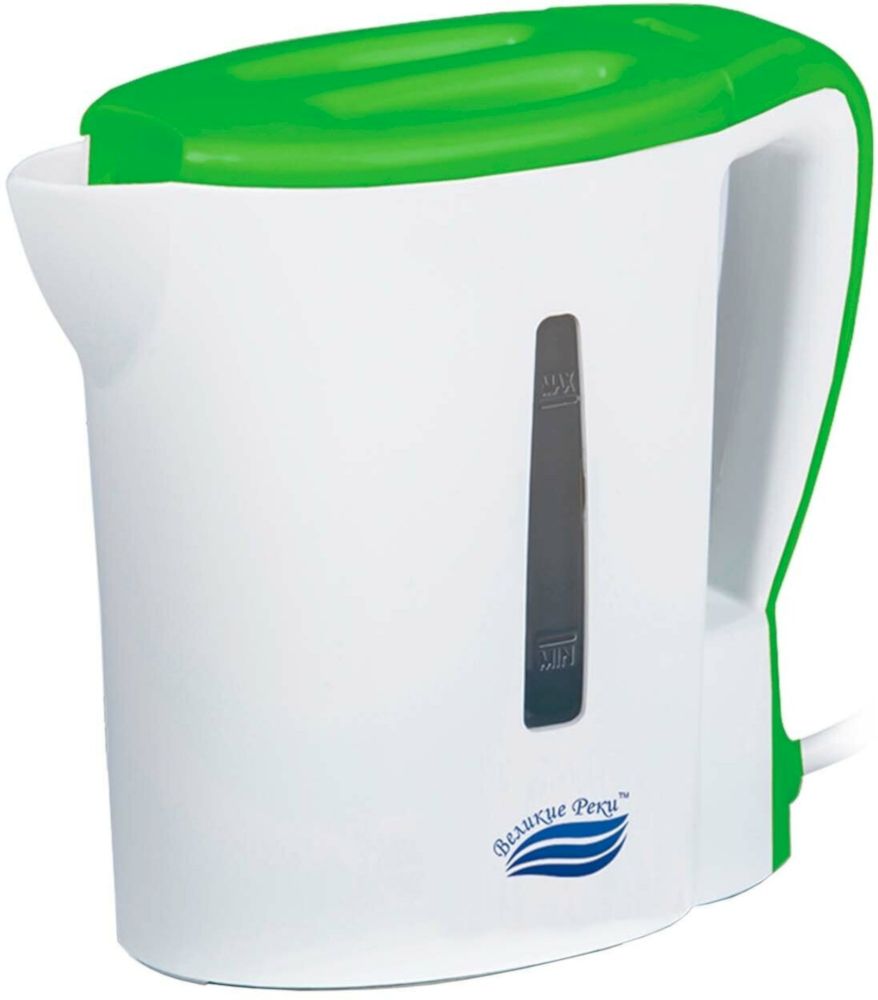 Электрический чайник Великие Реки Мая-1 бело-салатовый