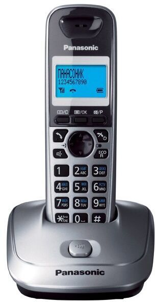 Телефон Panasonic KX-TG2511RUM серый металлик