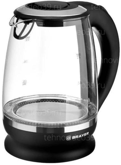 Электрический чайник Brayer BR1044BK черный купить по низкой цене в интернет-магазине ТехноВидео