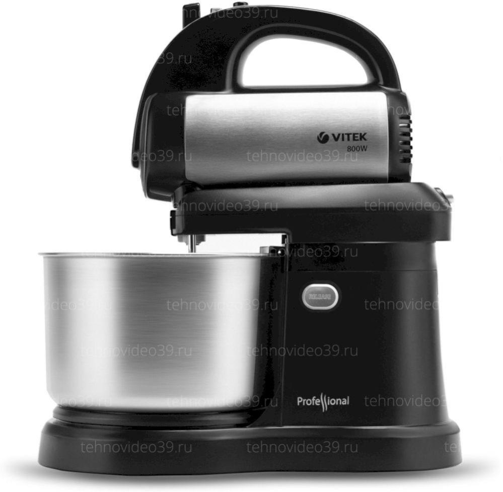 Миксер Vitek VT-1418 черный/стальной купить по низкой цене в интернет-магазине ТехноВидео