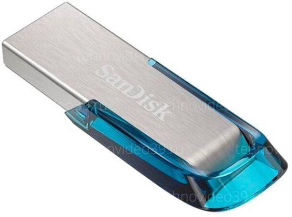 USB Flash SanDisk USB3.0 Flash Drive 32Gb Ultra Flair (SDCZ73-032G-G46B), серебристый/голубой купить по низкой цене в интернет-магазине ТехноВидео