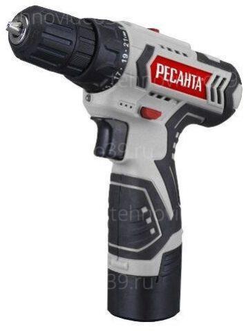Дрель-шуруповерт аккумуляторная Ресанта ДА-12-2ЛК (75/14/2) купить по низкой цене в интернет-магазине ТехноВидео