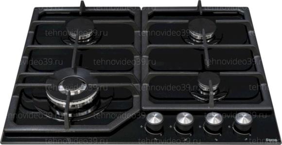 Газовая варочная поверхность Ferre SA025/W черное стекло купить по низкой цене в интернет-магазине ТехноВидео