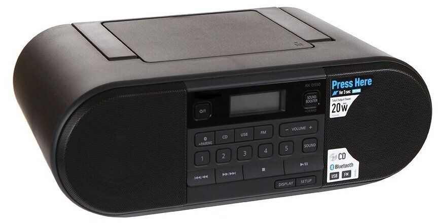 Магнитола Panasonic RXD550GSK черный