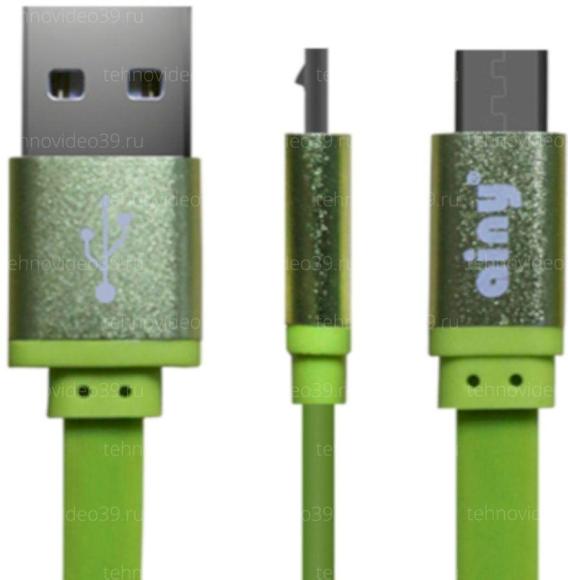 Кабель Ainy microUSB 1.0m зеленый (FA-047H) купить по низкой цене в интернет-магазине ТехноВидео