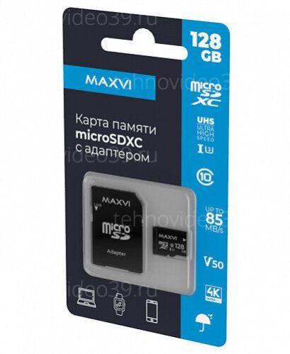 Micro Secure Digital 128GB Maxvi class 10, UHS-I (3), V50 (MSD128GBC10V50) купить по низкой цене в интернет-магазине ТехноВидео