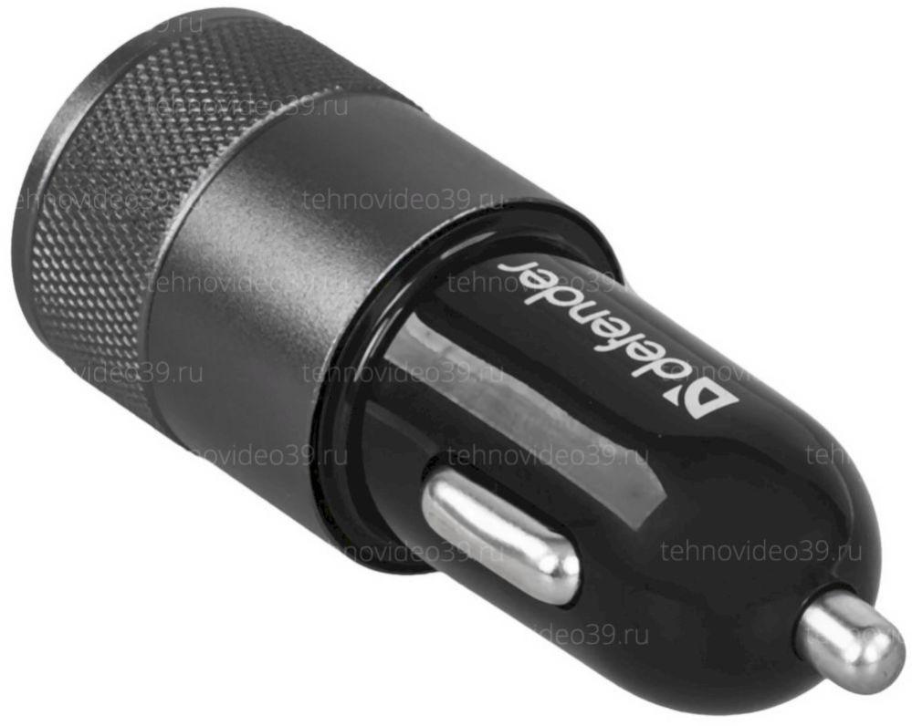 Автомобильное зарядное устройство Defender UCA-21 (2 USB/2.1A) черное (83821) купить по низкой цене в интернет-магазине ТехноВидео
