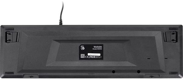 Клавиатура A4Tech Bloody B500N серый USB for gamer LED