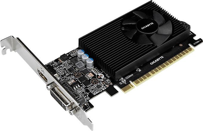 Видеокарта Gigabyte GeForce GT730 LP (902/5000) GDDR5 2048MB 64-bit, PCI-E16x 3.0. Количество поддер