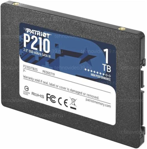 Жесткий диск SSD 1024GB Patriot P210 R520/W430Mb/s P210S1TB25 TBW 480TБ купить по низкой цене в интернет-магазине ТехноВидео