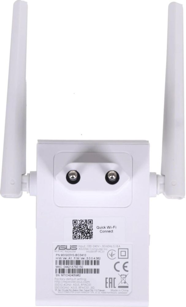Усилитель Сигнал Wifi ASUS RP-AC51 WiFi AC750
