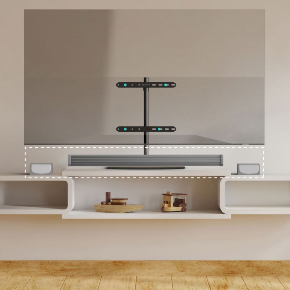 Подставка ONKRON PT3 чёрный, для - , поворот 54° (PT3-B)